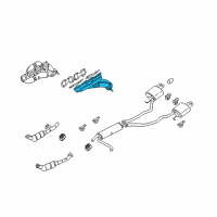 OEM 2004 BMW X5 Exhaust Manifold Diagram - 11-62-7-525-077