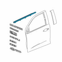 OEM Chevrolet Colorado Belt Molding Diagram - 23217185