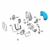OEM 2018 Honda Fit Cap, Passenger Side Skull (Brilliant Sporty Blue Metallic) Diagram - 76201-T5R-A01ZG