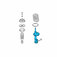 OEM 2004 Hyundai Santa Fe Strut Assembly, Front, Right Diagram - 54660-26300