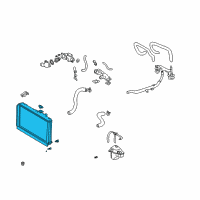 OEM 2006 Lexus SC430 Radiator Assembly Diagram - 16400-50280