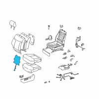 OEM Lexus Heater Assembly, Seat Back Diagram - 87530-33010