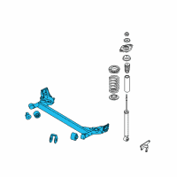 OEM 2010 Hyundai Accent Torsion Axle Complete Diagram - 55100-1E400