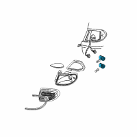 OEM 2004 Ford E-150 Socket & Wire Diagram - F1TZ-13411-B