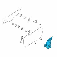 OEM 2011 Kia Forte Regulator Assembly-Front Door Diagram - 824011M200