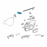 OEM 2013 Lexus RX350 Master Switch Assembly Diagram - 84040-0E070