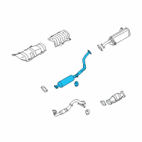 OEM 2011 Kia Soul Center Exhaust Pipe Diagram - 286502K200