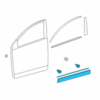 OEM 2018 Toyota RAV4 Lower Molding Diagram - 75074-0R040