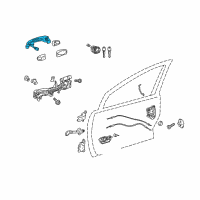 OEM 2013 Toyota Prius C Handle, Outside Diagram - 69210-06110-A0