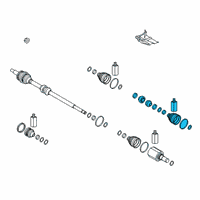 OEM 2021 Kia Forte BOOT KIT-FR AXLE WHE Diagram - 49541M7800