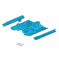 OEM Acura Floor, Front Diagram - 65100-TY2-306ZZ