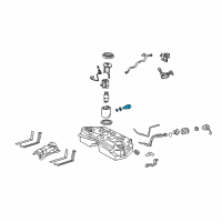 OEM 2011 Lexus GS450h Regulator Assy, Fuel Pressure Diagram - 23280-31020