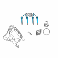 OEM 2009 Chrysler PT Cruiser CABLE/IGNITION-Ignition Diagram - 5033233AE