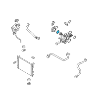 OEM 2010 Kia Forte Gasket-WITH/INLET Fitting Diagram - 256332G000