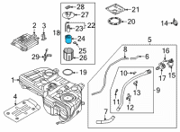 OEM 2022 Hyundai Tucson FILTER-FUEL PUMP Diagram - 31115-N9500