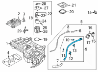 OEM Hyundai NECK ASSY-FUEL FILLER Diagram - 31040-N9500