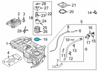 OEM 2017 Hyundai Santa Fe Packing-Fuel Pump Diagram - 31115-0W000