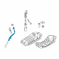 OEM 2009 Kia Sorento Neck Assembly-Fuel Filler Diagram - 310303E500