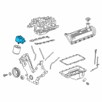 OEM 2000 Ford E-250 Econoline Oil Cooler Diagram - F7UZ-6A642-EA