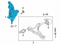 OEM 2020 Cadillac XT4 Knuckle Diagram - 23271315