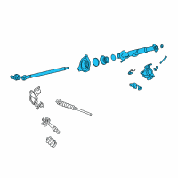 OEM 1996 Nissan Pathfinder Column Assy-Steering Diagram - 48805-0W000