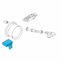 OEM Infiniti QX80 Tire Pressure Controller Assembly Diagram - 40720-1LA0A