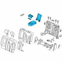 OEM 2019 Lincoln Nautilus Armrest Assembly Diagram - FA1Z-5867112-CR