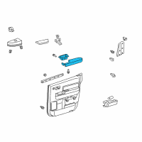 OEM Toyota Tundra Armrest Diagram - 74250-0C050-B0
