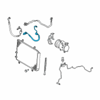 OEM Toyota Camry Discharge Hose Diagram - 88711-06360