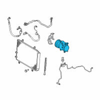 OEM 2009 Toyota Camry Compressor Assembly Diagram - 88310-06240