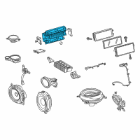 OEM 2013 Lexus LS460 Cover Sub-Assembly, Navigation Diagram - 86804-50060