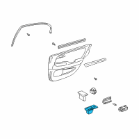 OEM 1999 Lexus GS400 Panel Sub-Assy, Rear Armrest Base, Upper RH Diagram - 74203-30090-B0