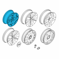 OEM Ford Taurus Wheel, Alloy Diagram - BG1Z-1007-B