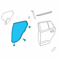 OEM Scion xD Door Weatherstrip Diagram - 67871-52160