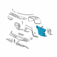 OEM 2001 Chevrolet Express 1500 Panel-Floor & Dash Diagram - 15166181