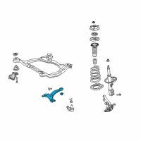 OEM 2004 Toyota Sienna Lower Control Arm Diagram - 48069-08021