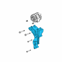 OEM GMC Sierra 3500 Bracket Diagram - 12570132