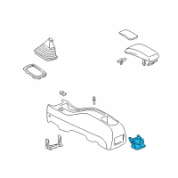 OEM 1998 Toyota 4Runner Cup Holder Diagram - 55604-35040-C0