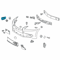 OEM Lexus CT200h Sensor, Ultrasonic Diagram - 89341-76010-E0