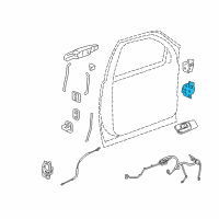 OEM Chevrolet Avalanche Lower Hinge Diagram - 20969645