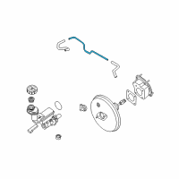 OEM 2014 Nissan Rogue Select Tube-Booster To Tank Diagram - 47401-JG010