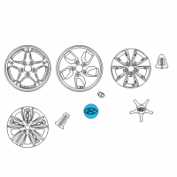 OEM 2022 Hyundai Tucson Cap Assembly-Wheel Hub Diagram - 52960-L1150