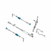 OEM 2008 Nissan Quest Boot Kit-Power Steering Gear Diagram - 48204-CK025