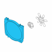 OEM 2008 Dodge Ram 2500 SHROUD-Fan Diagram - 55056985AB