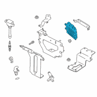 OEM 2019 Infiniti QX50 Blank Engine Control Module Diagram - 23703-5NA0B