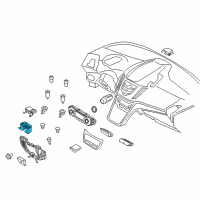 OEM 2015 Ford Escape Seat Heat Switch Diagram - CJ5Z-14D694-B