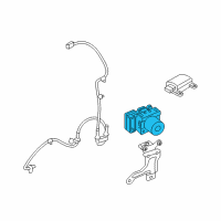 OEM 2013 Hyundai Veloster Brake Hydraulic Unit Assembly Diagram - 58920-2V450