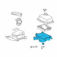 OEM 2018 Toyota Avalon Air Cleaner Body Diagram - 17701-0V030