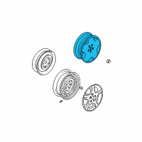 OEM 2002 Chrysler PT Cruiser Wheel Alloy Diagram - 5272357AA