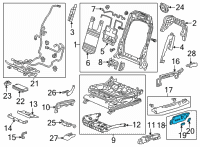 OEM Acura RDX Switch Assembly (16-Way) Diagram - 81650-TJB-A41